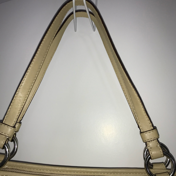 Coach Signature Leah Khaki Tote Handbag Shoulder Bag EUC - Picture 7 of 10